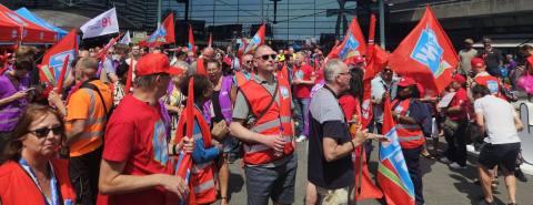 Vakbonden in actie tegen de afbraakplannen sociale zekerheid